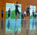 Dance Class web 30 x 36 acrylic